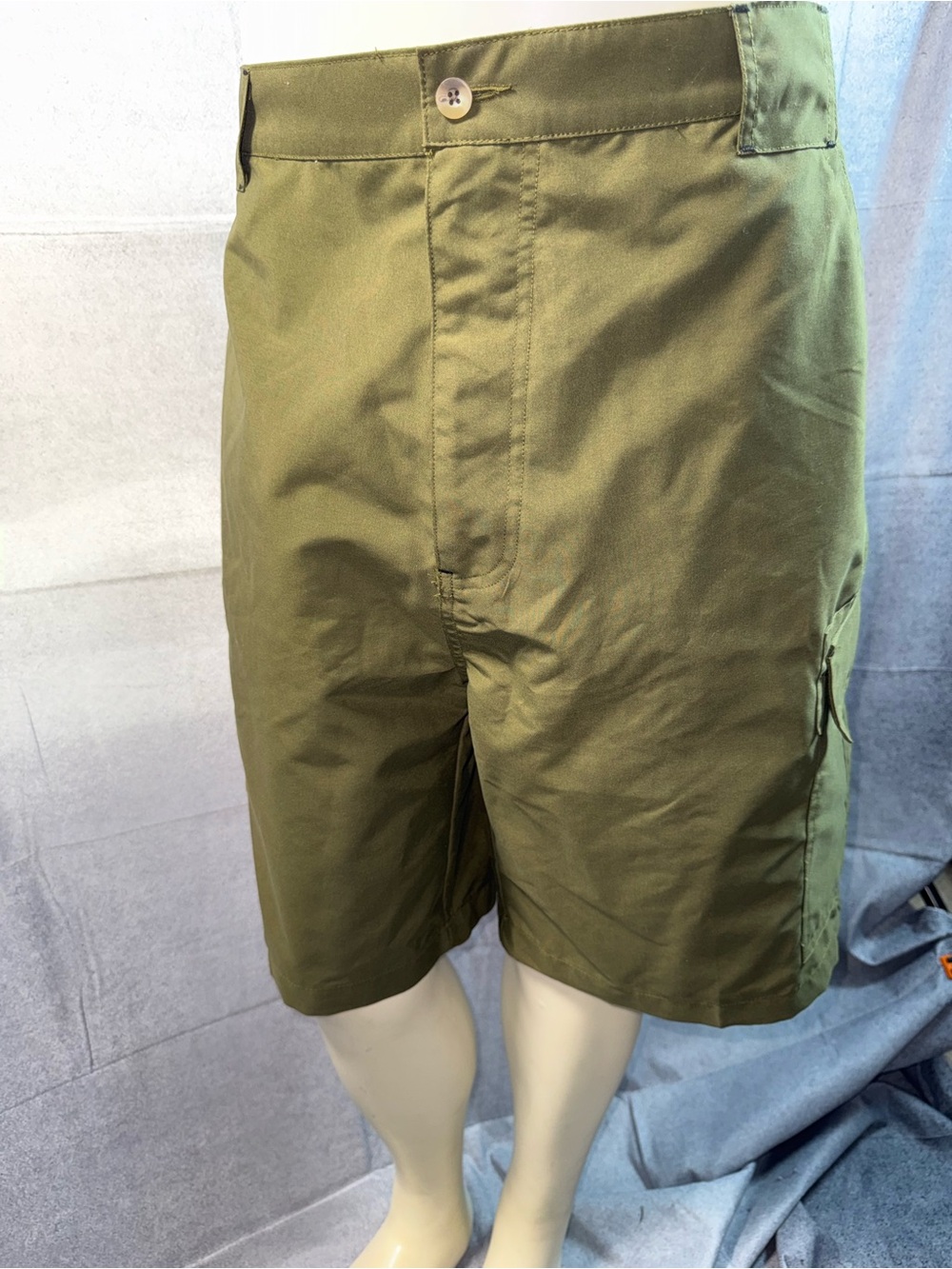 1871-Premier Olive Green Cargo Shorts - Men's Utility Style